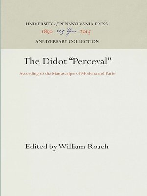 cover image of The Didot "Perceval"